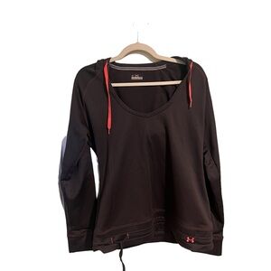 Under Armour All Season Gear Grey Fleece Lined Hoodie Size L